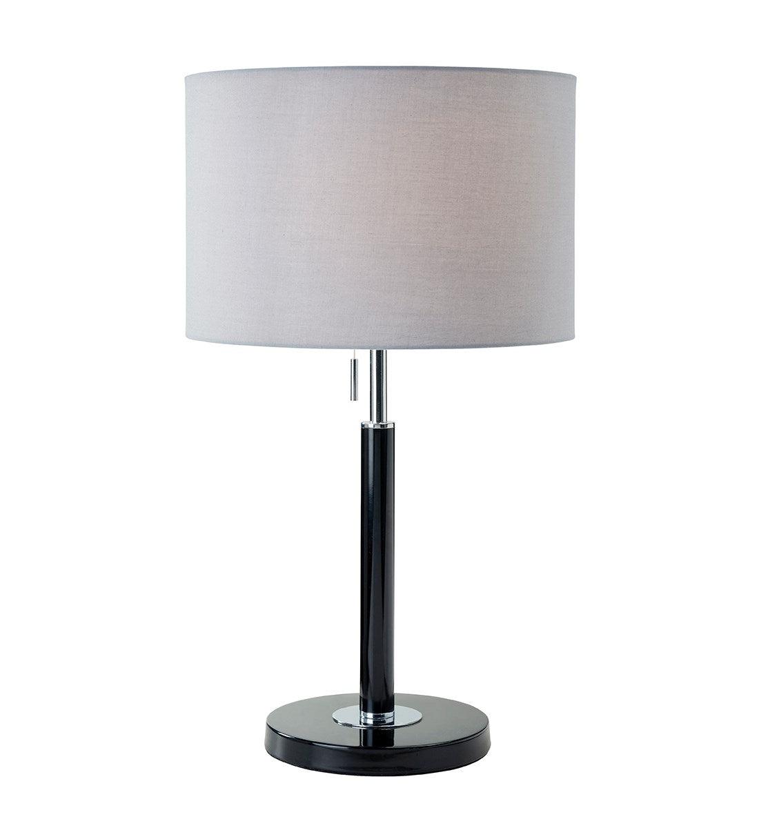 Madaline Table Lamp - Black | Chrome - Peter Murphy Lighting & Electrical Ltd