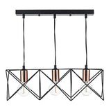 Midi 3 Light Bar Pendant Black thumbnail 1