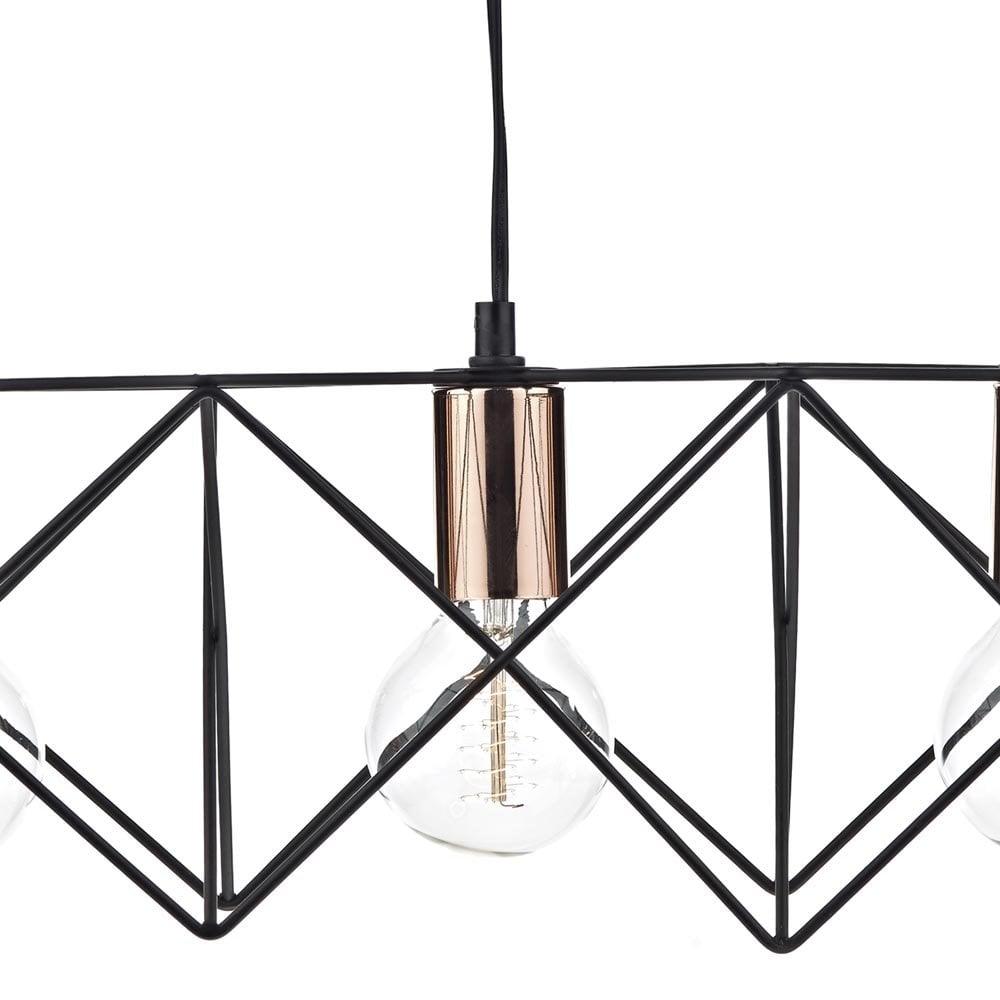 Midi 3 Light Bar Pendant Black - Peter Murphy Lighting & Electrical Ltd