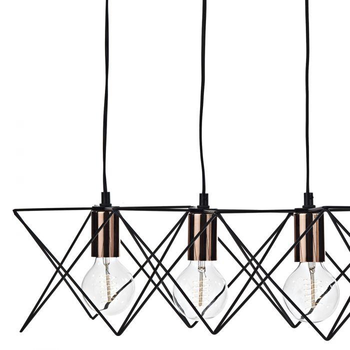 Midi 5 Light Bar Pendant Black - Peter Murphy Lighting & Electrical Ltd