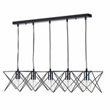 Midi 5lt Bar Pendant Black & Polished Chrome thumbnail 1