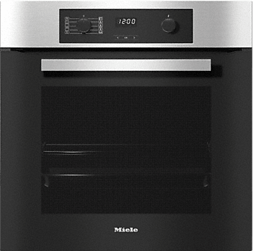 Miele, 60cm, Multifunction Electric Single Oven, Clean Steel | H22651B - Peter Murphy Lighting & Electrical Ltd
