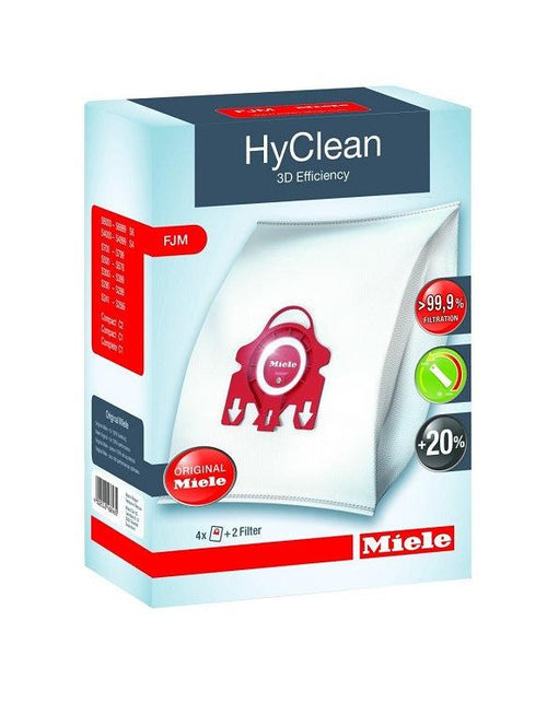 Miele FJM RED HyClean 3D  dustbags - Peter Murphy Lighting & Electrical Ltd