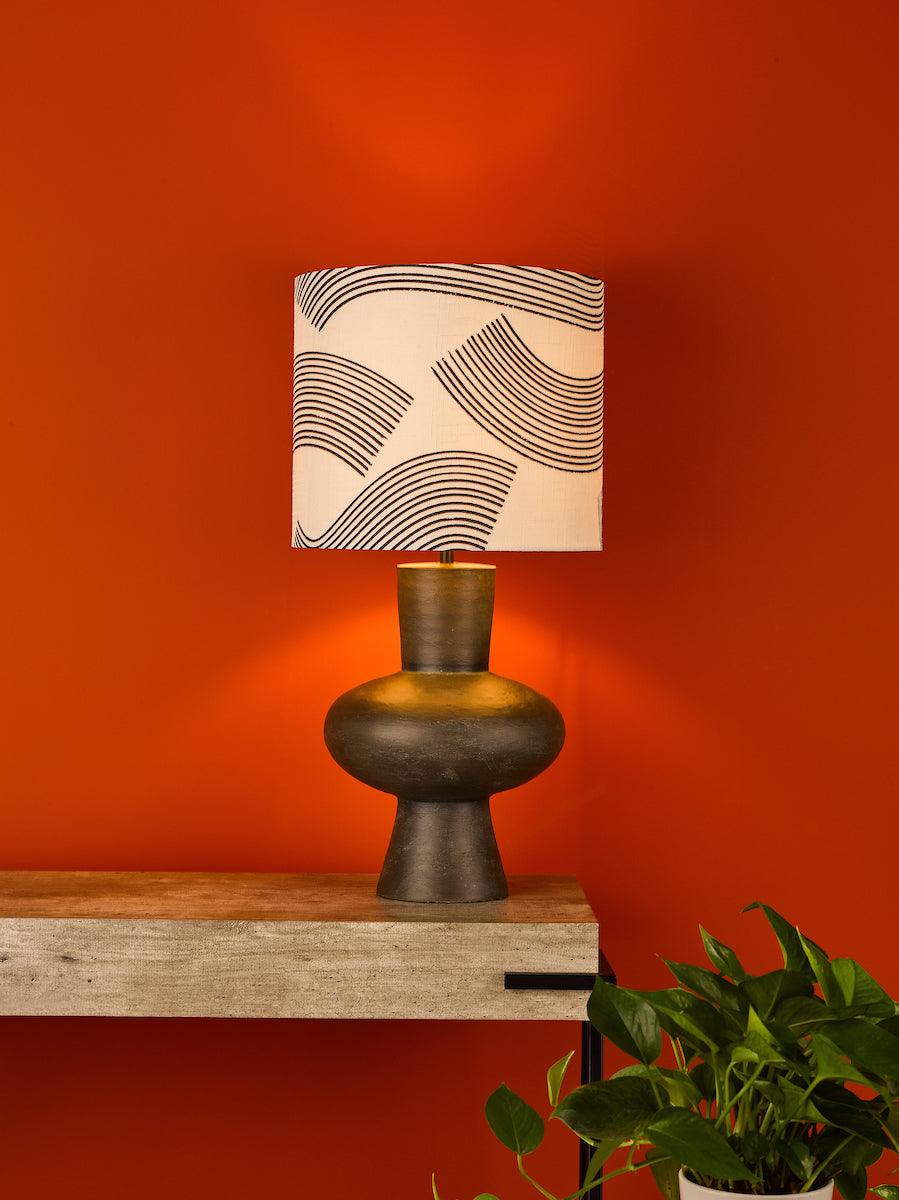 Miho Table Lamp Black/Bronze With Shade MIH4222 - Peter Murphy Lighting & Electrical Ltd