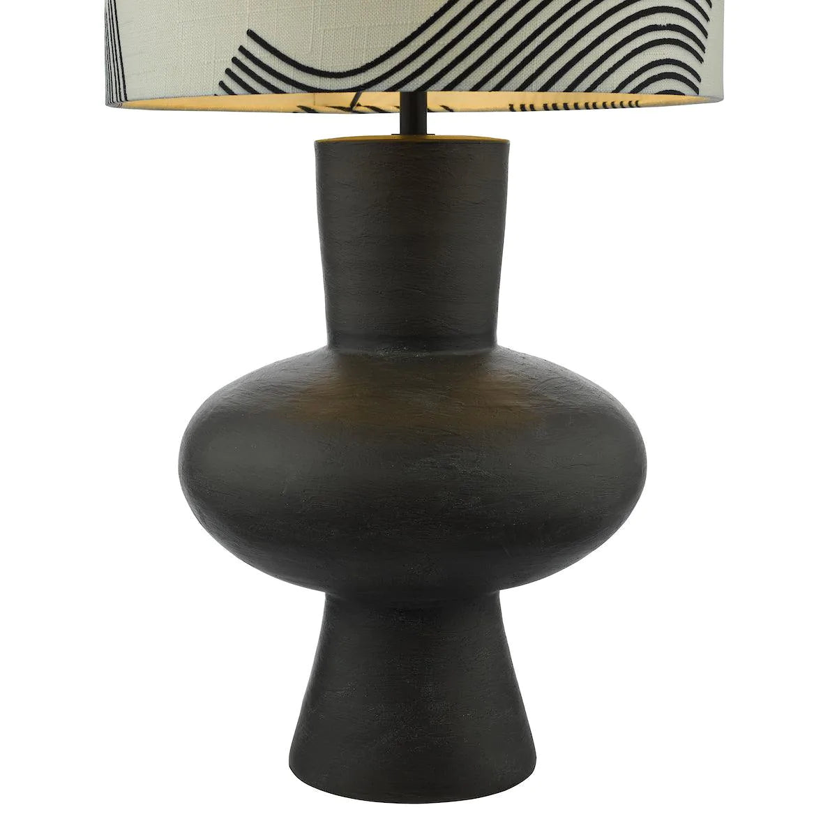 Miho Table Lamp Black/Bronze With Shade MIH4222 - Peter Murphy Lighting & Electrical Ltd