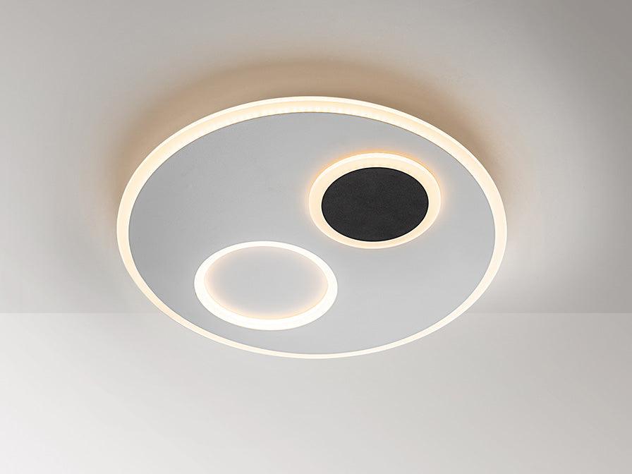 ·MOON· CEILING LAMP, WHITE/BLACK - Peter Murphy Lighting & Electrical Ltd