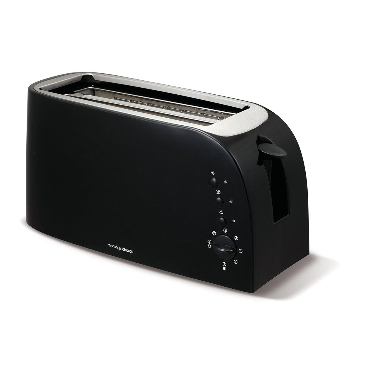 Morphy Richards, 4 Slice Toaster, Black | 980508 - Peter Murphy Lighting & Electrical Ltd