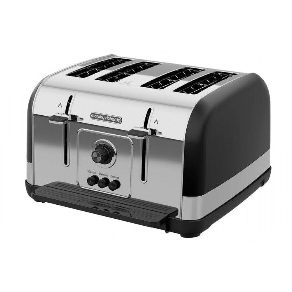 Morphy Richards, Black, 4 Slice Toaster, 240131 - Peter Murphy Lighting & Electrical Ltd