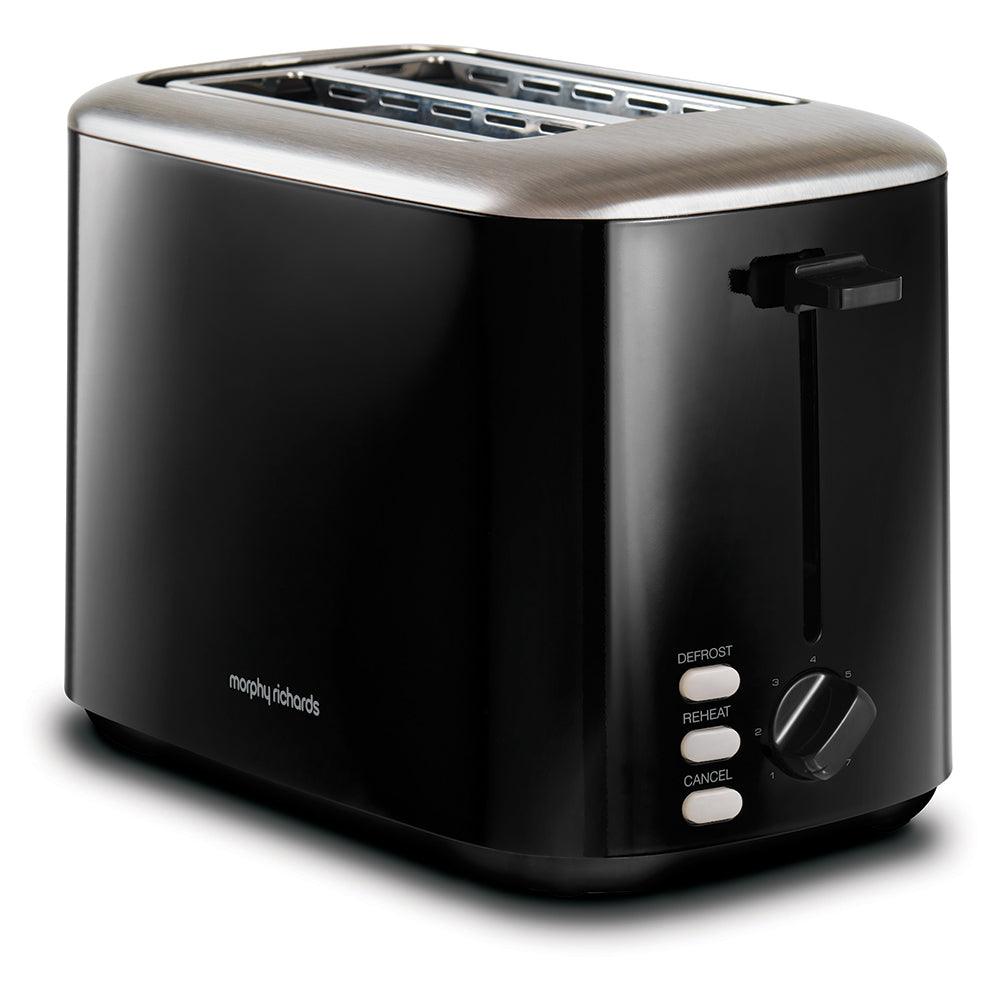 Morphy Richards Equip Black 2 Slice Toaster | 222064 - Peter Murphy Lighting & Electrical Ltd