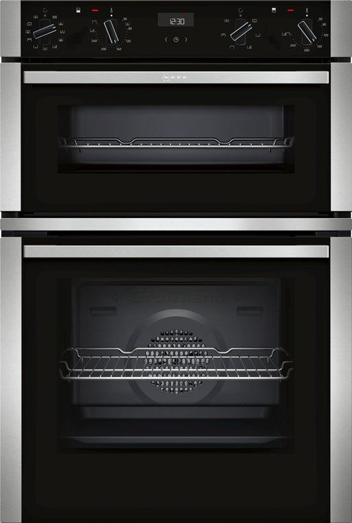 Neff Built-In Electric Double Oven with CircoTherm - Black | U1ACE5HN0B - Peter Murphy Lighting & Electrical Ltd
