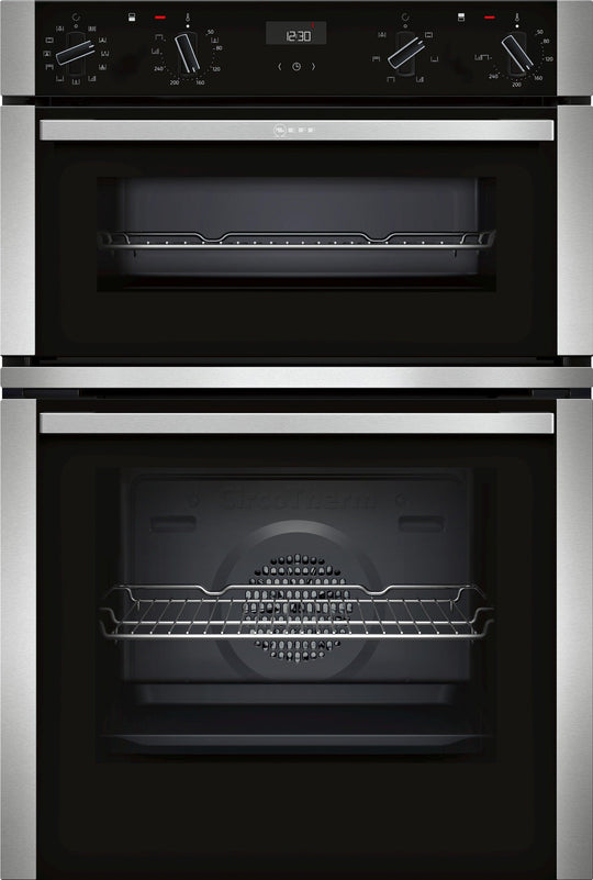 Neff Built-In Electric Double Oven with CircoTherm - Black | U1ACE5HN0B