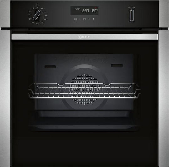 Neff, N 50, 60CM Built-In Electric Single Oven, Stainless Steel | B2ACH7HH0B