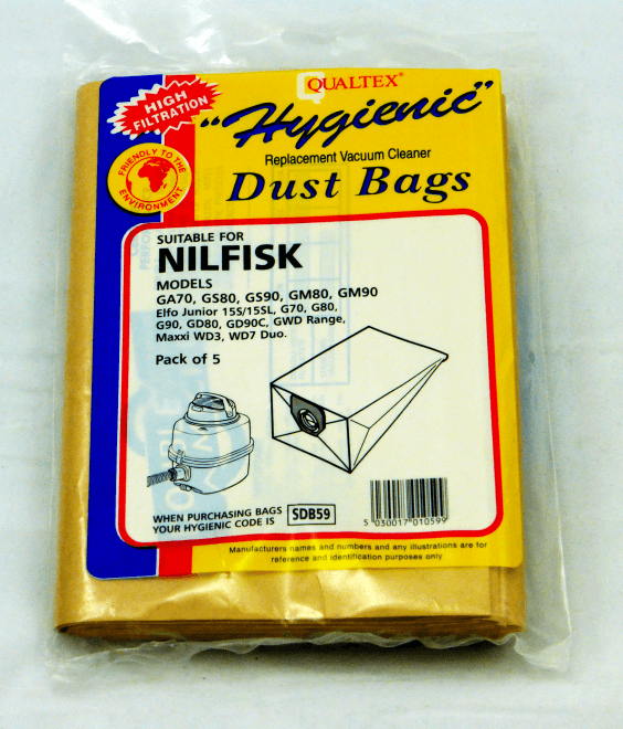 Nilfisk Vacuum Bags Sdb59 - Peter Murphy Lighting & Electrical Ltd