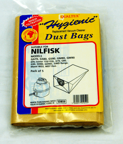 Nilfisk Vacuum Bags Sdb59 - Peter Murphy Lighting & Electrical Ltd