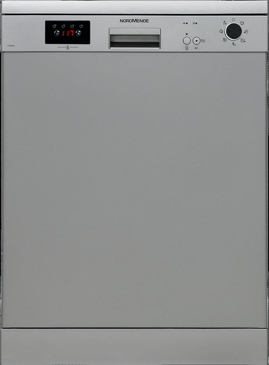 Nordmende 60cm 12 Place Silver Dishwasher | DW67SL