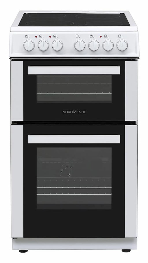 NordMende Freestanding 50cm Electric Cooker with Ceramic Top White | CTEC52WH - Peter Murphy Lighting & Electrical Ltd