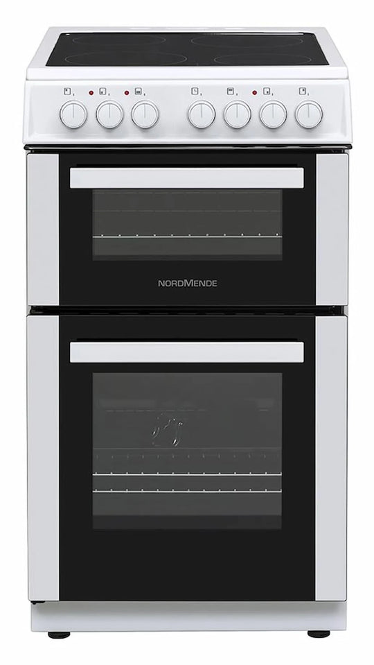 NordMende Freestanding 50cm Electric Cooker with Ceramic Top White | CTEC52WH