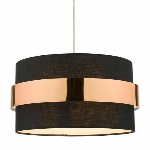 Oki Easy Fit Shade Black with Copper Band - Peter Murphy Lighting & Electrical Ltd