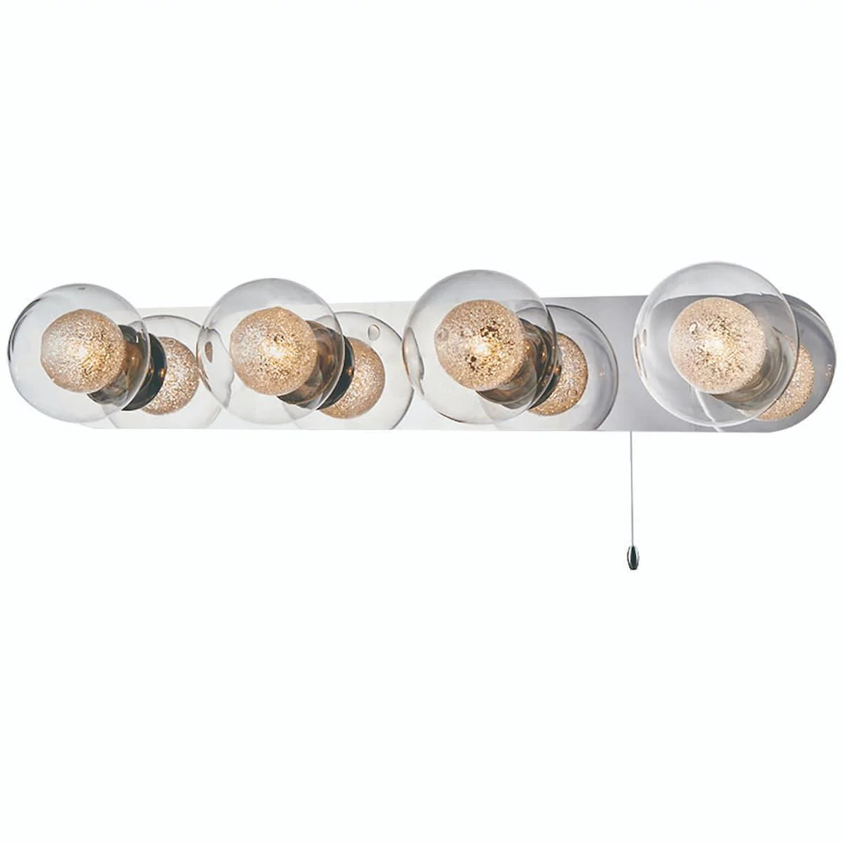 POLISHED CHROME ACQUA GLOBE WALL LIGHT (Ip44 Range) |WB16053/4 - Peter Murphy Lighting & Electrical Ltd