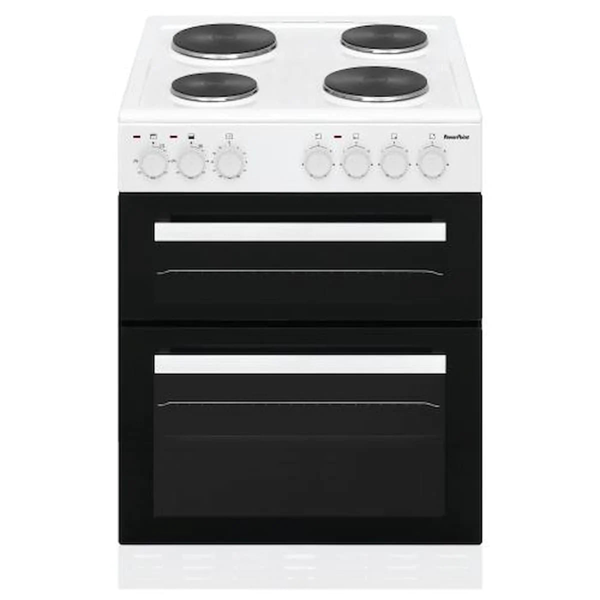 Powerpoint 60cm Solid Plate Cooker White | P06E2S1W - Peter Murphy Lighting & Electrical Ltd