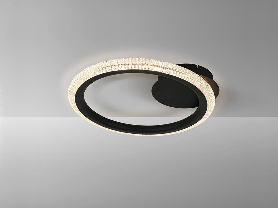 ·RING· CEILING LAMP 1 RING, BLACK - Peter Murphy Lighting & Electrical Ltd