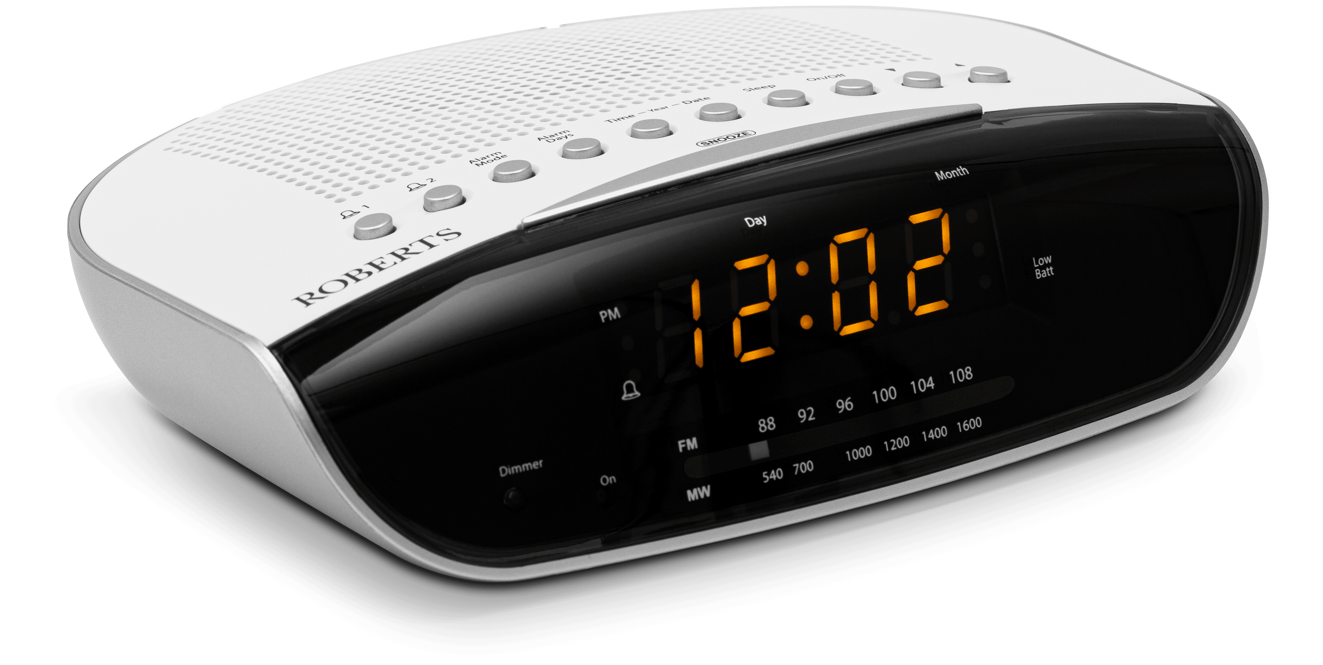 ROBERTS CR9971WH Chronologic VI FM Clock Radio - White - Peter Murphy Lighting & Electrical Ltd