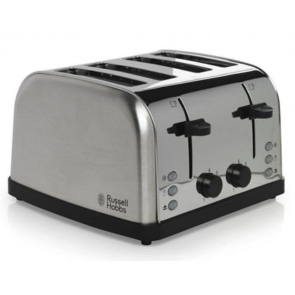 Russell Hobbs Futura 1500W 4 Slice Toaster - Stainless Steel  18790