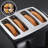Russell Hobbs Textures 4 Slice Toaster - Black | 21651 thumbnail 2
