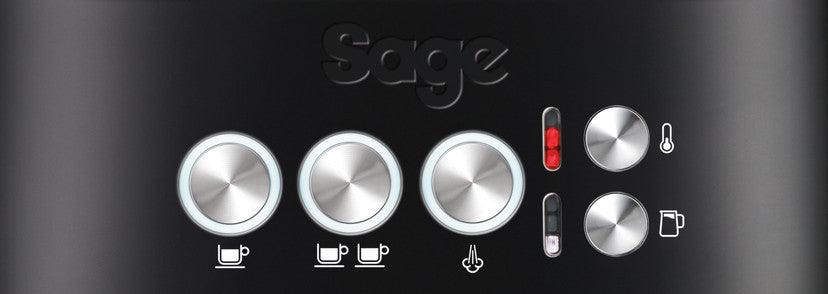Sage Black and Silver Bambino Plus Coffee Machine | SES500BTR4GUK1 - Peter Murphy Lighting & Electrical Ltd