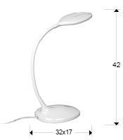 ·SCOOP· LED TABLE LAMP, WHITE - Peter Murphy Lighting & Electrical Ltd