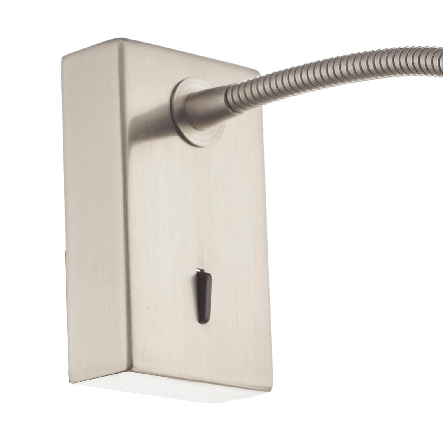 Tadley Wall Light Satin Nickel LED - Peter Murphy Lighting & Electrical Ltd