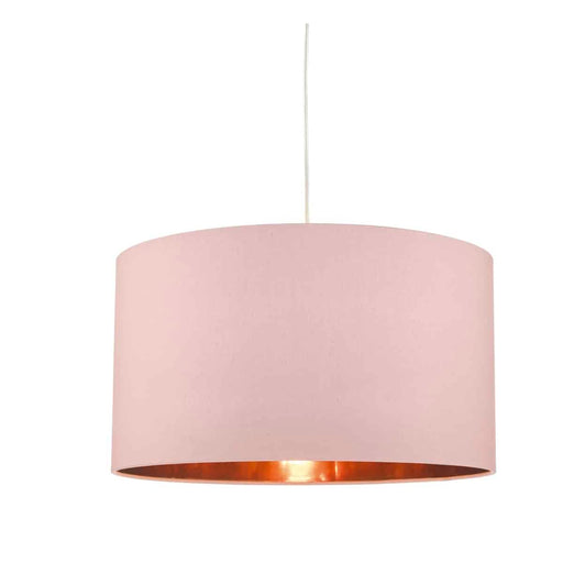 Timon Easy Fit Pendant Pink With Copper Lining - Peter Murphy Lighting & Electrical Ltd
