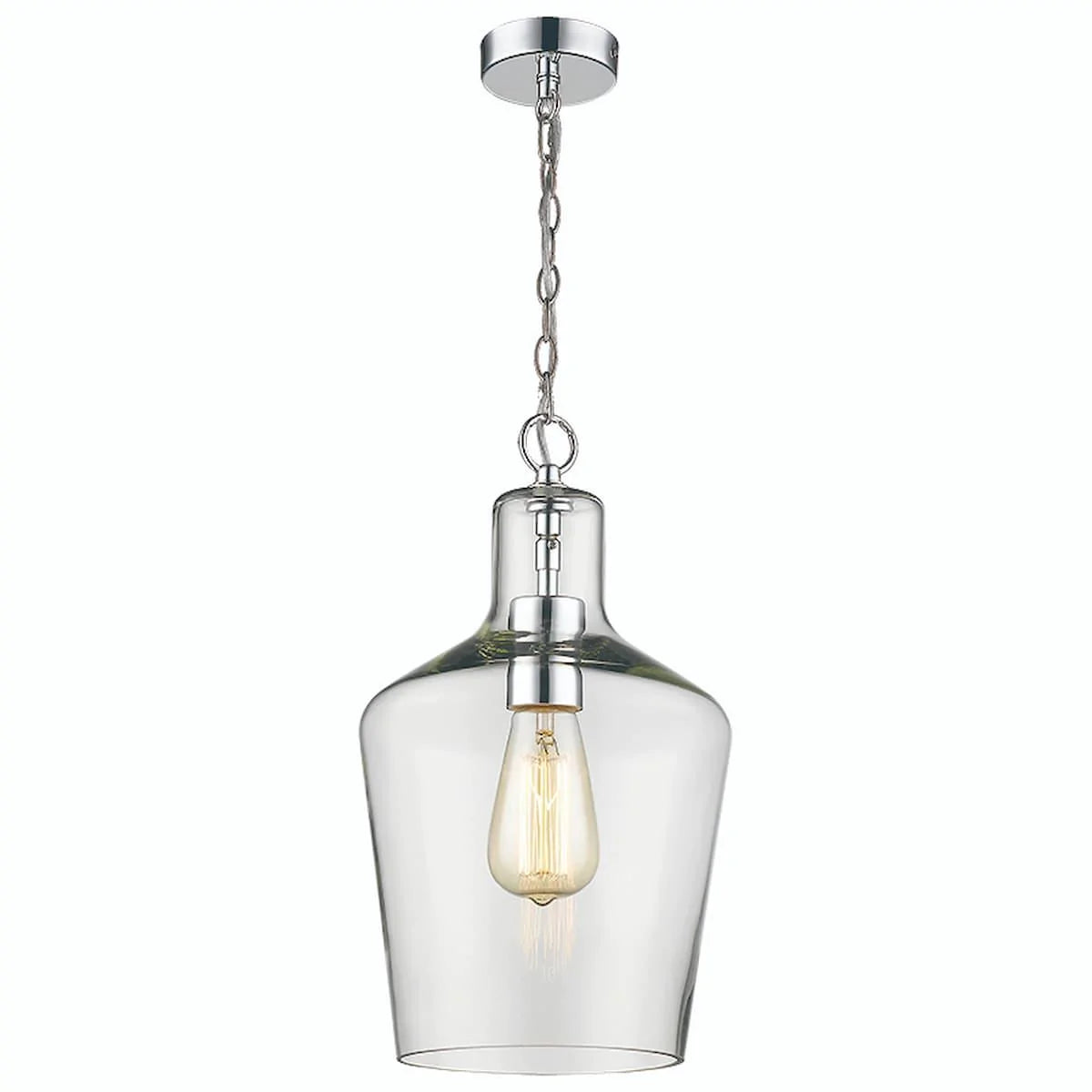 VINTAGE ANTIQUE STYLE PENDANT CHROME |PFTAY3012/1PC - Peter Murphy Lighting & Electrical Ltd