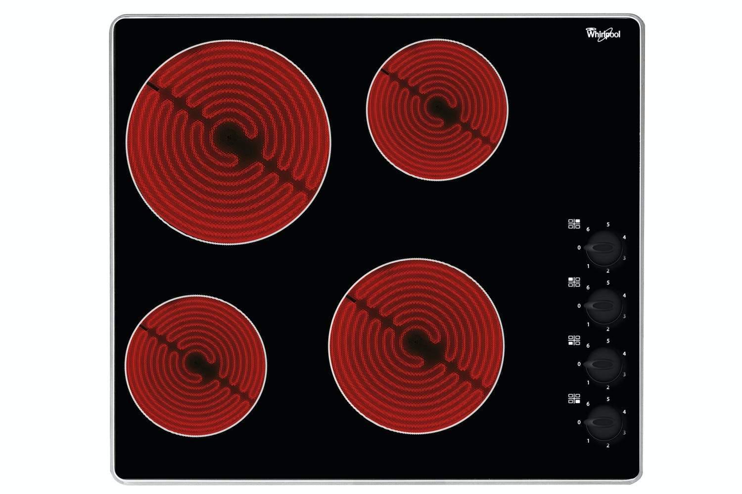 Whirlpool AKM609IX, 60cm Ceramic Hob, Black - Peter Murphy Lighting & Electrical Ltd