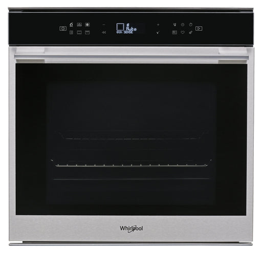 Whirlpool W Collection W7OM44BPS1P 73L Built-in Electric Single Oven With 6th Sense And Pyrolytic Cleaning - Stainless Steel - Peter Murphy Lighting & Electrical Ltd