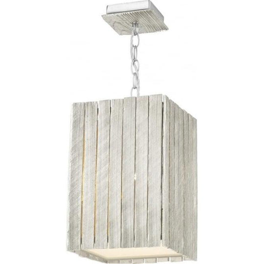 Whistler 1 Light Pendant Small Distressed Silver