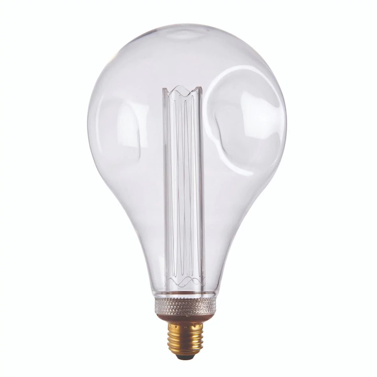 XL E27 LED Dimple Globe Clear Bulb 148mm dia77113 - Peter Murphy Lighting & Electrical Ltd