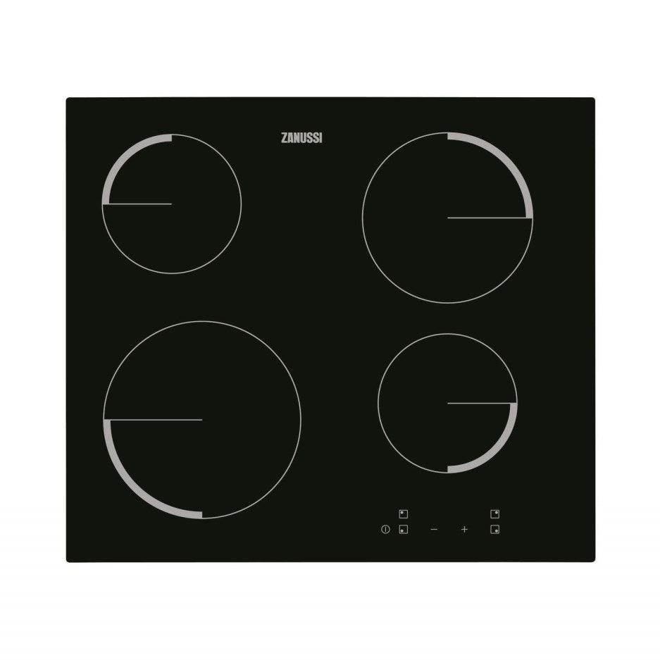 ZANUSSI ZHRN641K Touch control Electric Ceramic Hob - Black - Peter Murphy Lighting & Electrical Ltd